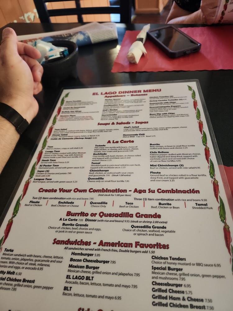 El Lago Menu image 2