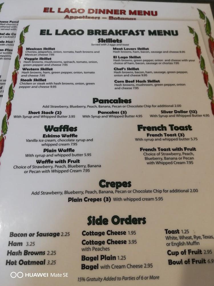 El Lago Menu image 4
